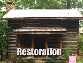 Historic Log Cabin Restoration  Severn, North Carolina